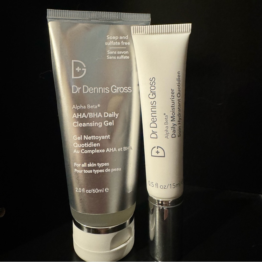 Dr. Dennis Gross cleanser & moisturizer